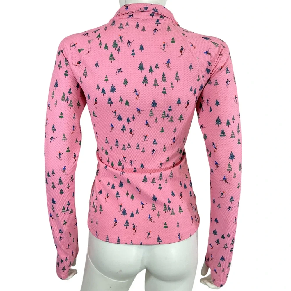 Beach Riot Patterned Fuchsia Kamara Half Zip Pullover Size S